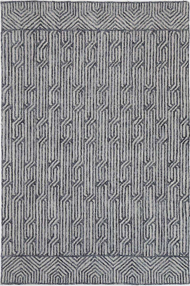 Marbella Almeria Blue Contemporary Rug