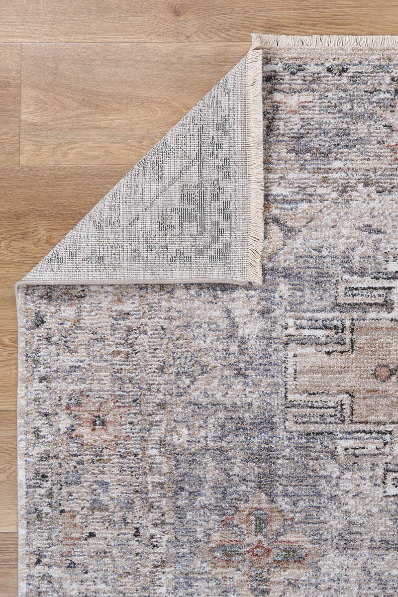 Mary Derbent Ash Traditional Soft Rug