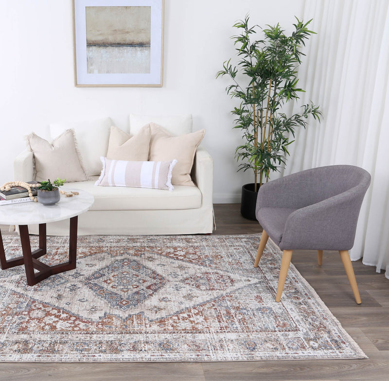 Mary Shriaz Multi Traditional Soft Rug