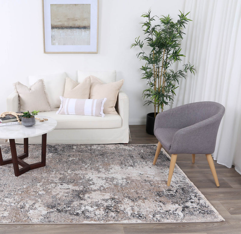 Mary Mosoel Ash Abstract Soft Rug