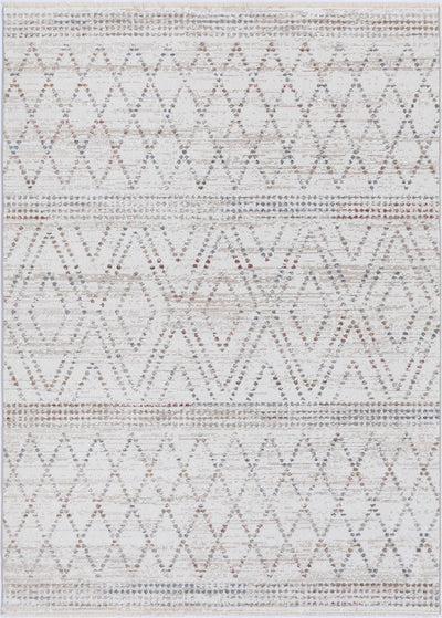 Mary Tabriz Beige Geometric Soft Rug