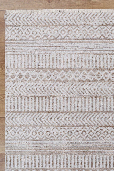 Mary Kerman Beige Tribal Soft Rug