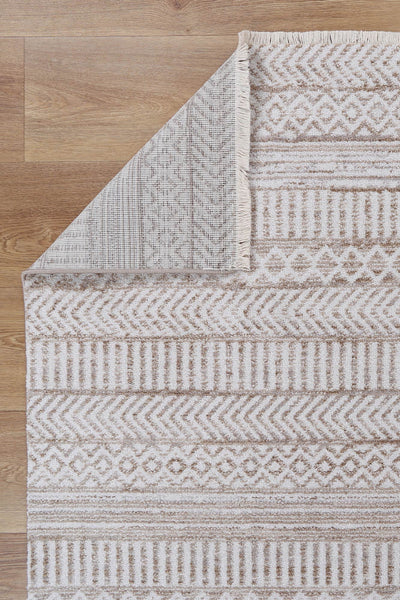 Mary Kerman Beige Tribal Soft Rug