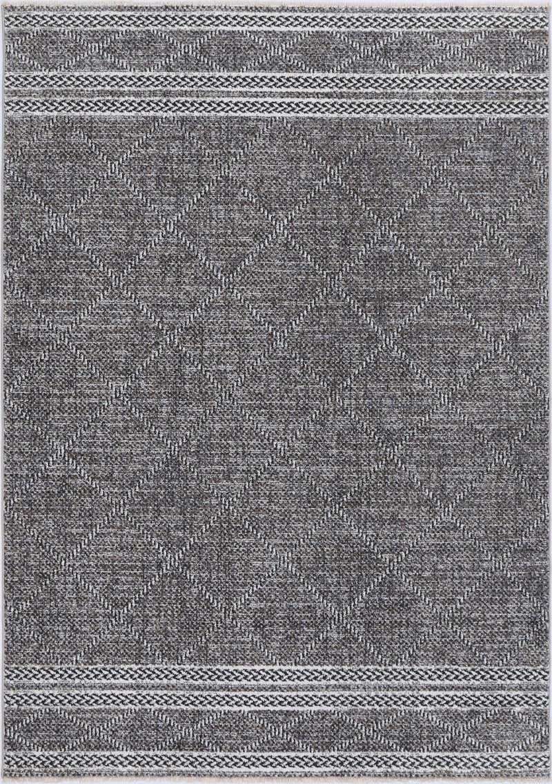 Mary Aleppo Charcoal Contemporary Soft Rug