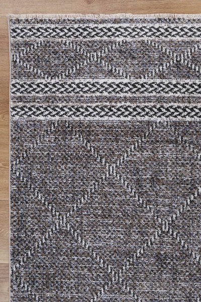 Mary Aleppo Charcoal Contemporary Soft Rug