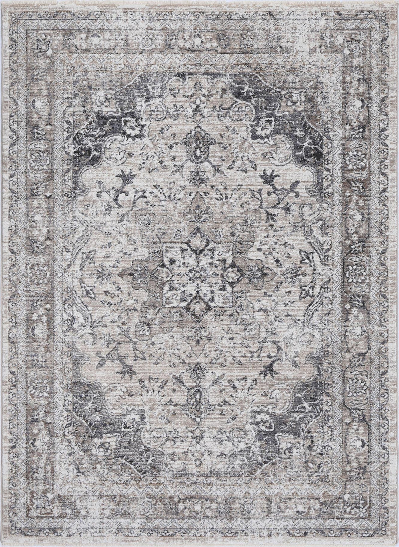 Mary Samarkad Ash Traditional Soft Rug