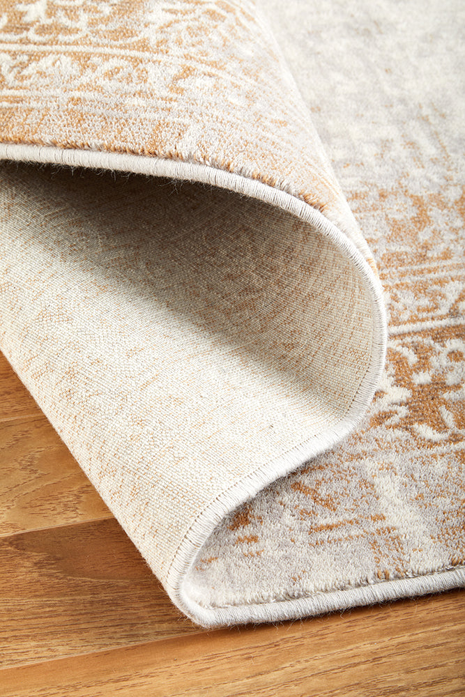 Melody Demi Beige Wool Rug