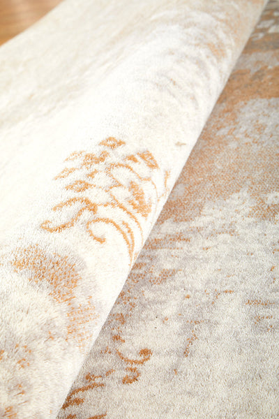 Melody Demi Beige Wool Rug