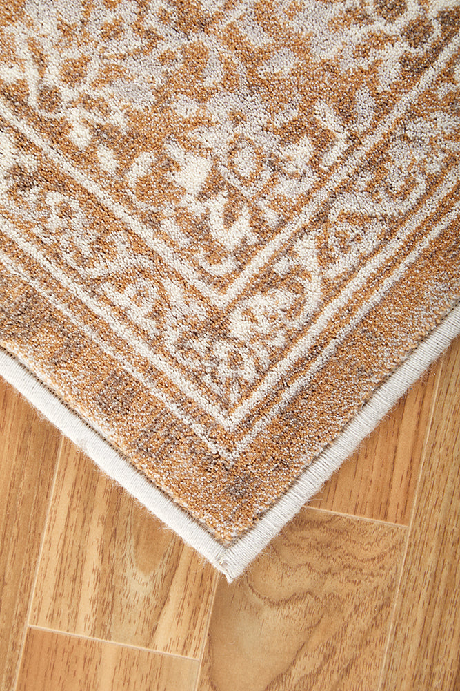 Melody Demi Beige Wool Rug