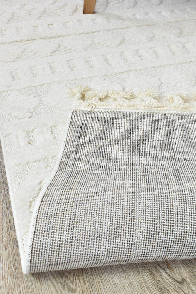 August Boho Cream Runner Rug