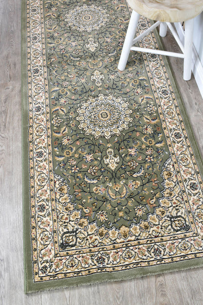 Royal Decora Green Nain Runner Rug