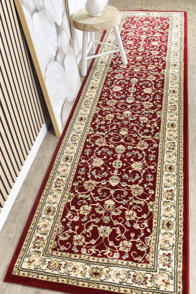 Royal Keshan Red Nain Runner Rug