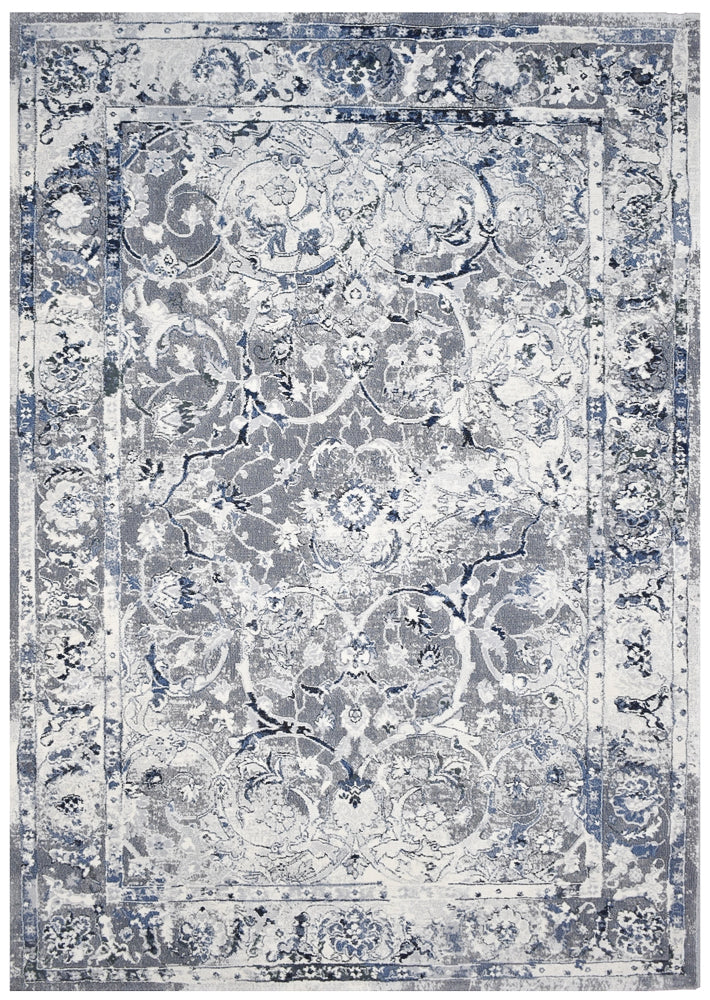 Florence Nain Trans Blue White Grey Rug, Rugs Online Rugs Sydney Australia, www.rugsonlinerugs.com.au