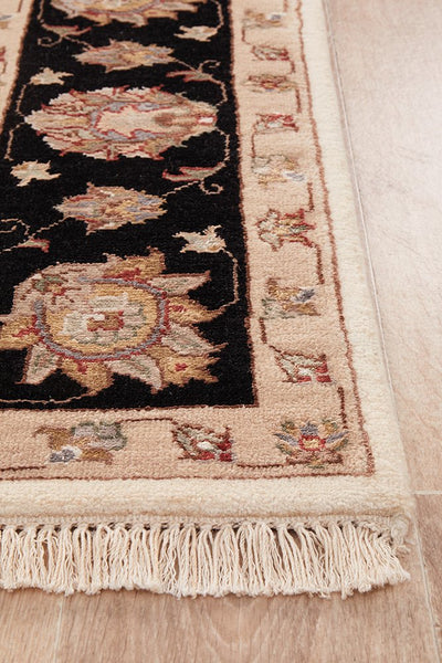 Tabriz Handmade Garden Design Wool With Silk Rug 241X168CM
