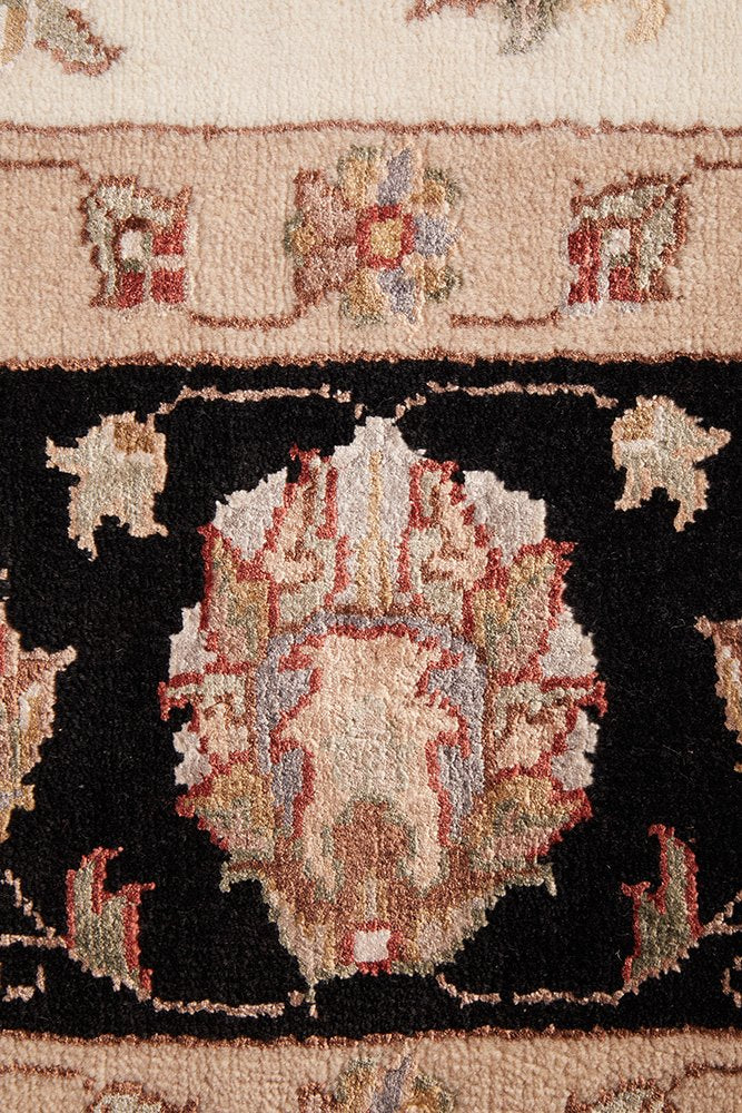 Tabriz Handmade Garden Design Wool With Silk Rug 241X168CM