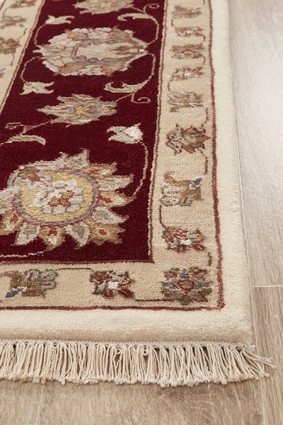 Tabriz Handmade Garden Design Wool With Silk Rug 298X197CM