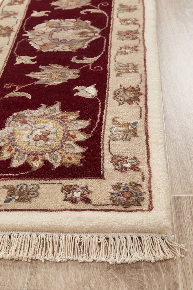 Tabriz Handmade Garden Design Wool With Silk Rug 298X197CM