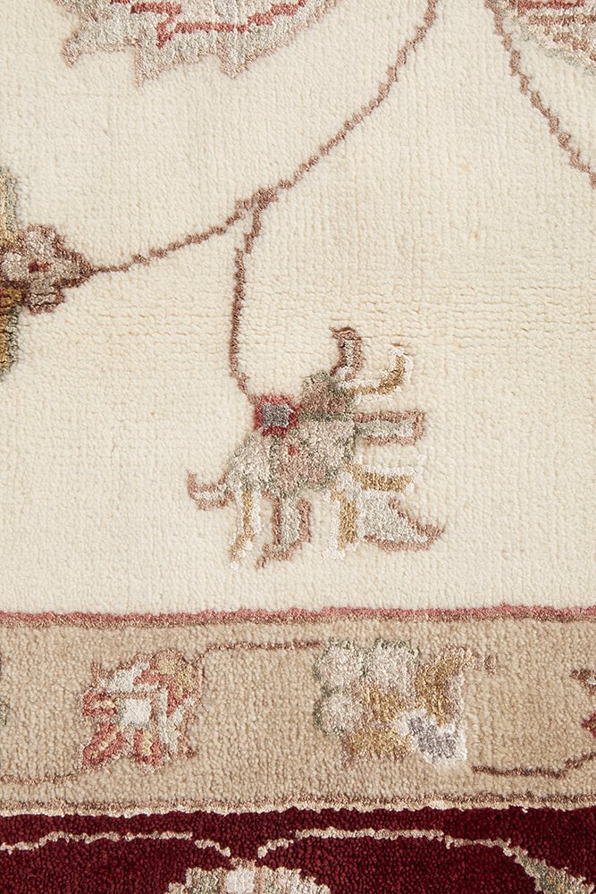 Tabriz Handmade Garden Design Wool With Silk Rug 298X197CM