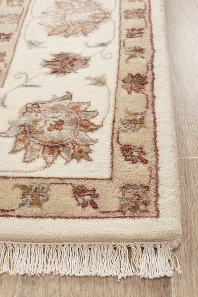 Tabriz Handmade Garden Design Wool With Silk Rug 295X195CM