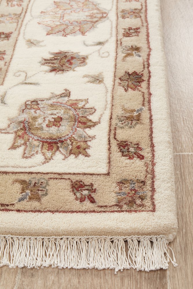 Tabriz Handmade Garden Design Wool With Silk Rug 295X195CM