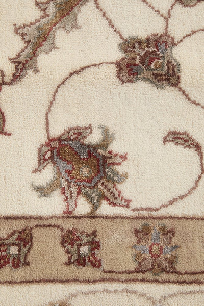 Tabriz Handmade Garden Design Wool With Silk Rug 295X195CM