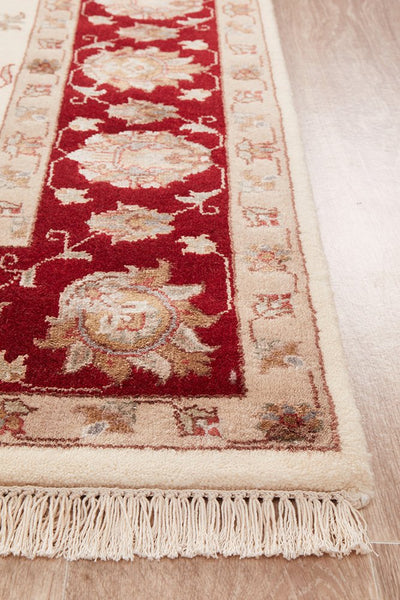 Tabriz Handmade Garden Design Wool With Silk Rug 238X169CM