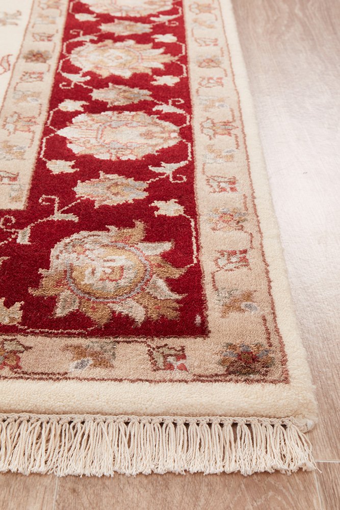 Tabriz Handmade Garden Design Wool With Silk Rug 238X169CM
