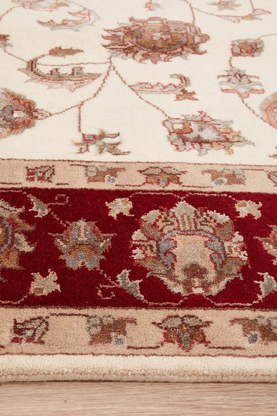 Tabriz Handmade Garden Design Wool With Silk Rug 238X169CM