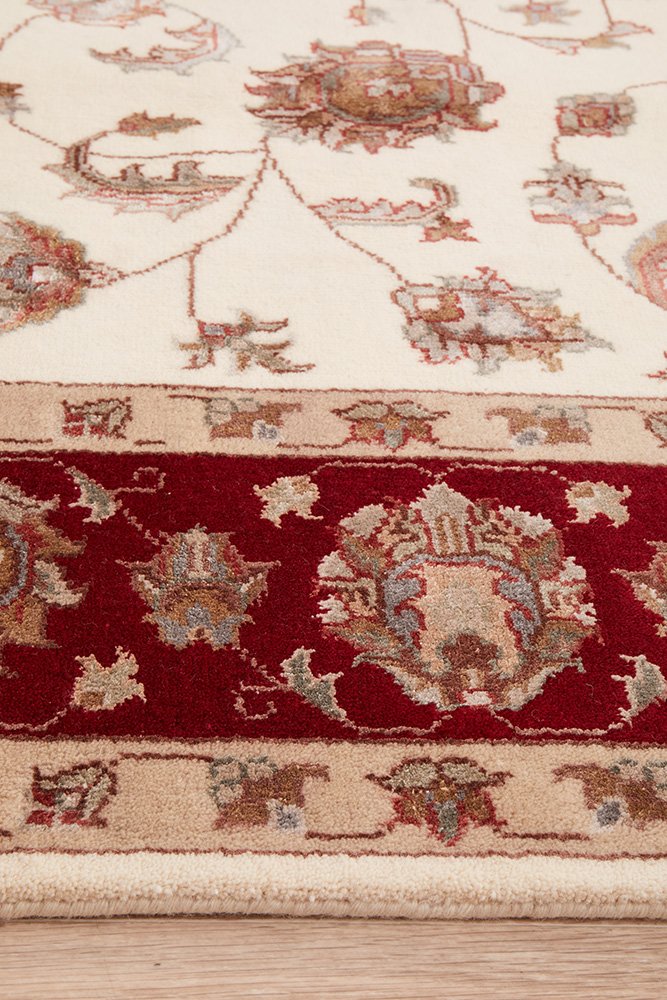Tabriz Handmade Garden Design Wool With Silk Rug 238X169CM