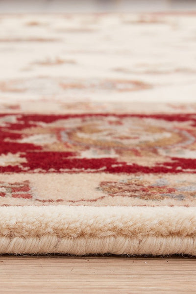 Tabriz Handmade Garden Design Wool With Silk Rug 238X169CM
