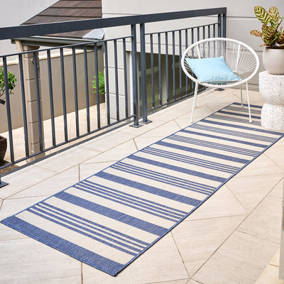 Florida Outdoor Indoor Alvi Blue Rug