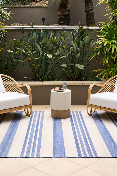 Florida Outdoor Indoor Alvi Blue Rug