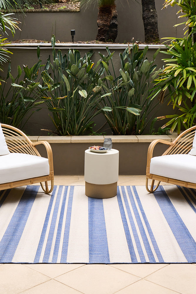 Florida Outdoor Indoor Alvi Blue Rug