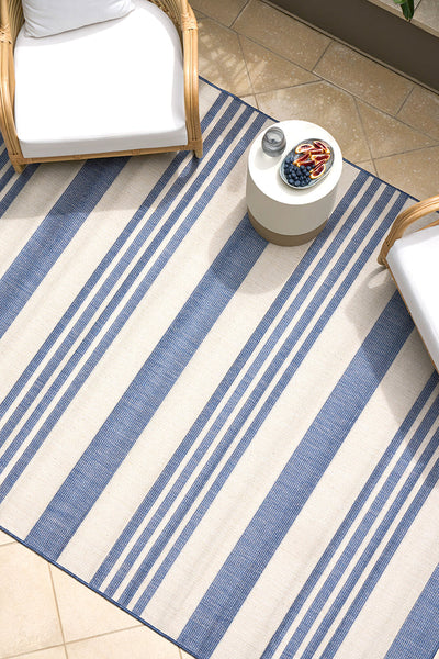Florida Outdoor Indoor Alvi Blue Rug