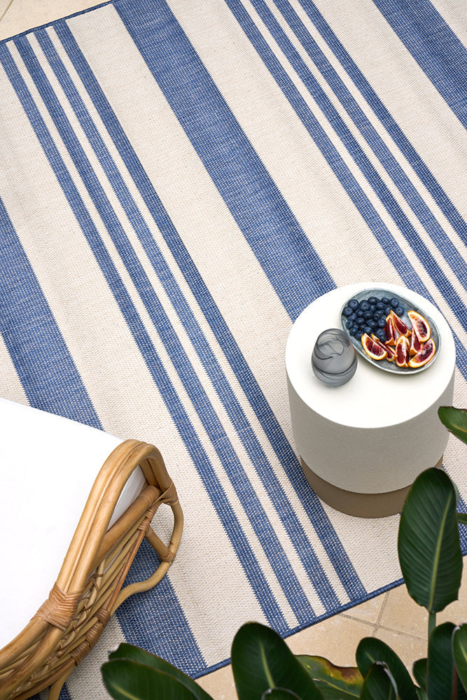 Florida Outdoor Indoor Alvi Blue Rug