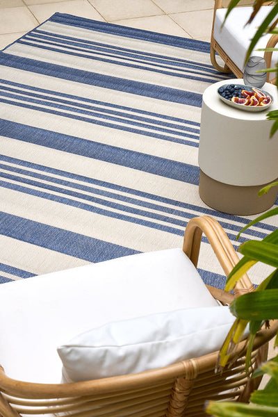 Florida Outdoor Indoor Alvi Blue Rug