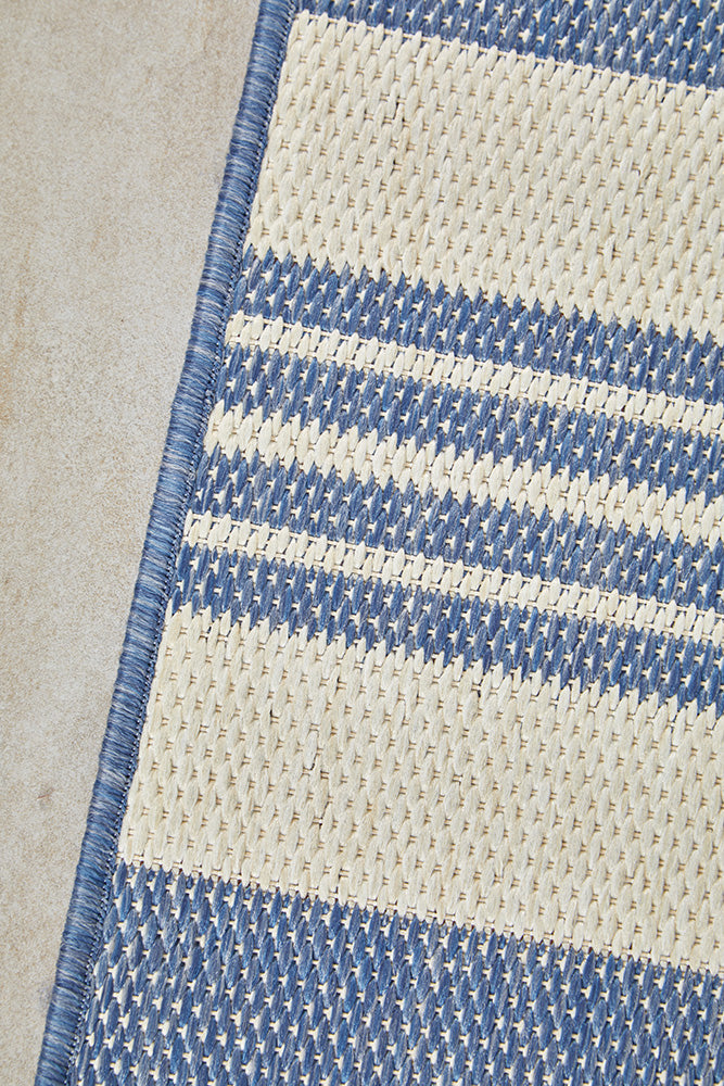 Florida Outdoor Indoor Alvi Blue Rug