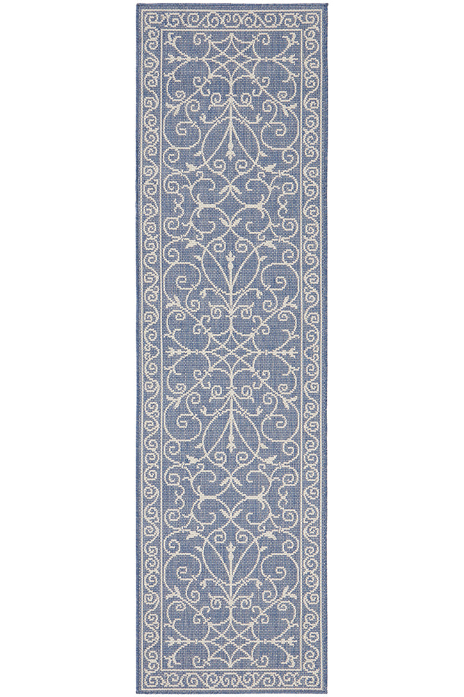 Florida Outdoor Indoor Romy Blue Rug