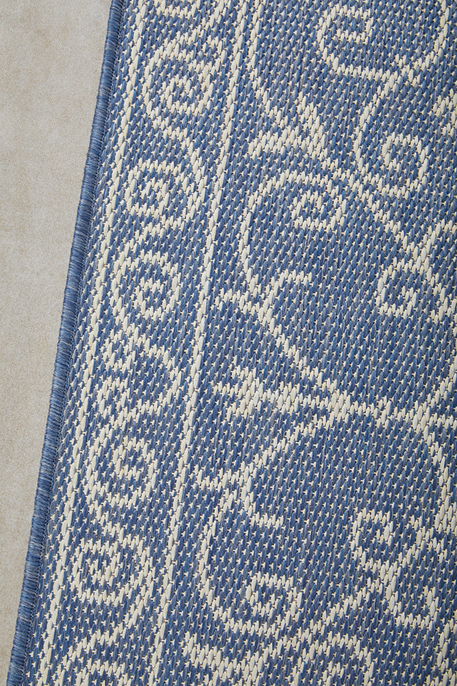 Florida Outdoor Indoor Romy Blue Rug