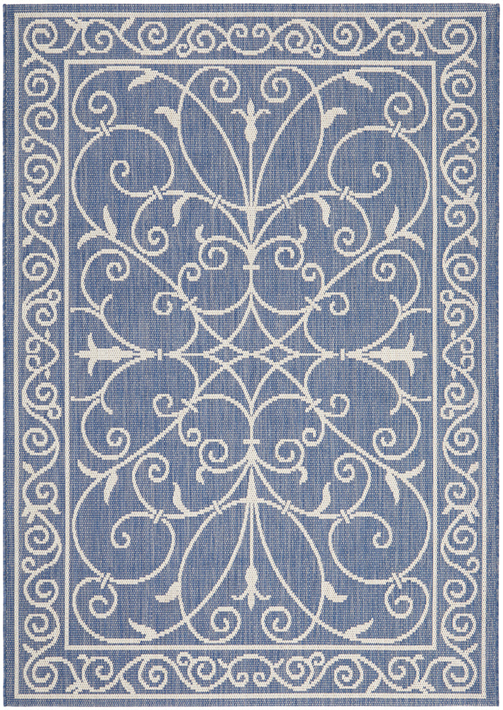 Florida Outdoor Indoor Romy Blue Rug