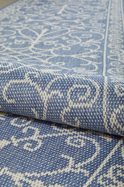Florida Outdoor Indoor Romy Blue Rug