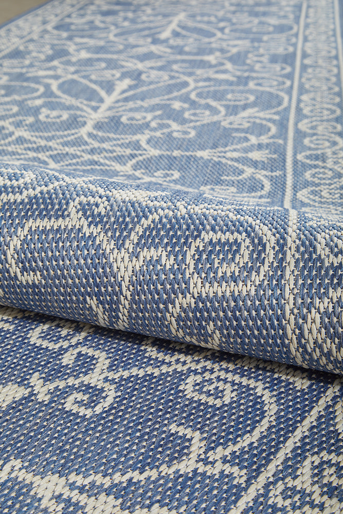 Florida Outdoor Indoor Romy Blue Rug