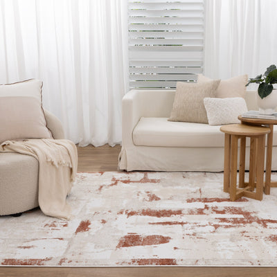 Nirvana Abstract Cosy Rust Rug, Rugs Online Rugs Sydney Australia, www.rugsonlinerugs.com.au
