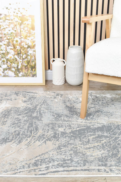 Rocco Bardia Beige Runner Rug