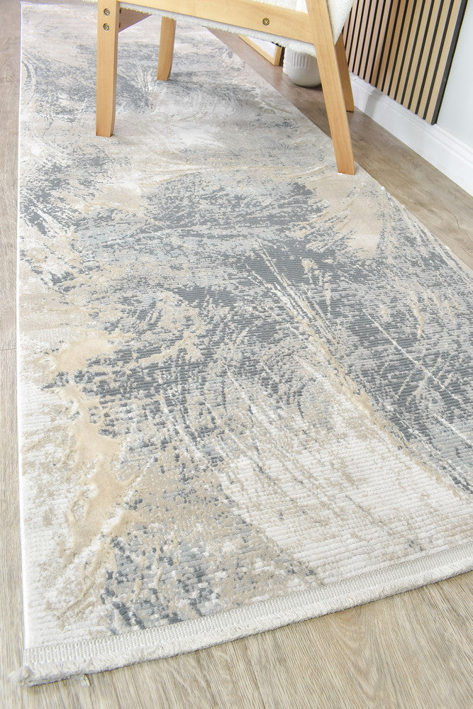 Rocco Bardia Beige Runner Rug
