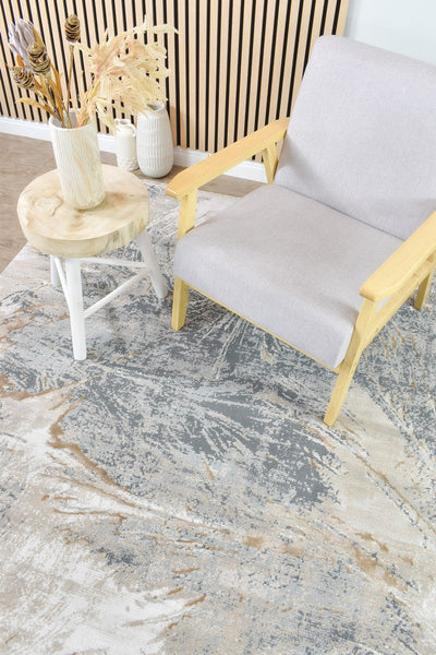 Rocco Bardia Grey Beige Rug