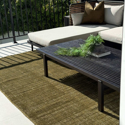 Hayat Loom Olive Green Indoor Outdoor Rug