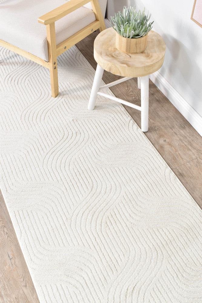 Taylor Ivory Velvet Runner Rug