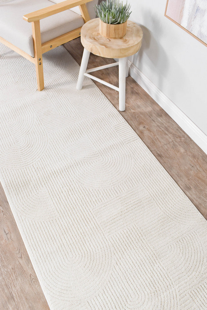 Taylor Silk Cream Runner Rug