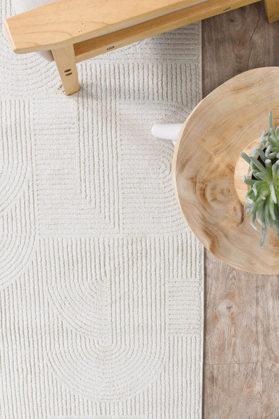 Taylor Silk Cream Runner Rug